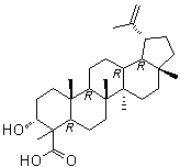 Lupeolic acid molecular structure (CAS 87355-32-6)