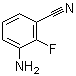 3-氨基-2-氟苯甲腈分子结构 (CAS 873697-68-8)