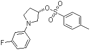 structure of CAS# 873945-29-0, (3R)-1-(3-Fluorophenyl)-3-pyrrolidinol 4-methylbenzenesulfonate