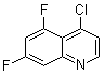 4-氯-5,7-二氟喹啉分子结构 (CAS 874831-46-6)