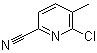 structure of CAS# 875293-89-3, 2-Chloro-6-cyano-3-methylpyridine;6-Chloro-5-methylpicolinonitrile