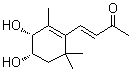 (3E)-4-[(3R,4S)-3,4-Dihydroxy-2,6,6-trimethyl-1-cyclohexen-1-yl]-3-buten-2-one molecular structure (CAS 875666-39-0)
