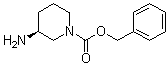 结构式 CAS# 876461-55-1, (3S)-3-氨基-1-哌啶羧酸苄酯