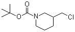 结构式 CAS# 876589-09-2, 3-(氯甲基)-1-哌啶甲酸叔丁酯