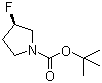 结构式 CAS# 876617-25-3, (3R)-3-氟吡咯烷-1-甲酸叔丁酯