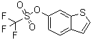 structure of CAS# 877264-48-7, 1,1,1-Trifluoromethanesulfonic acid benzo[b]thien-6-yl ester