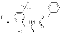 [(1S,2R)-2-[3,5-Bis(trifluoromethyl)phenyl]-2-hydroxy-1-methylethyl]carbamic acid phenylmethyl ester molecular structure (CAS 877384-16-2)