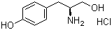 structure of CAS# 87745-27-5, L-Tyrosinol hydrochloride;(S)-beta-Amino-4-hydroxybenzenepropanol hydrochloride