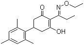 structure of CAS# 87820-88-0, Tralkoxydim;2-[1-(Ethoxyimino)propyl]-3-hydroxy-5-(2,4,6-trimethylphenyl)cyclohex-2-enone