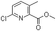 6-Chloro-3-methyl-2-pyridinecarboxylic acid methyl ester molecular structure (CAS 878207-92-2)