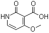 结构式 CAS# 87853-70-1, 1,2-二氢-4-甲氧基-2-氧代-3-吡啶羧酸