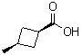 结构式 CAS# 87863-08-9, 顺式-3-甲基环丁烷羧酸
