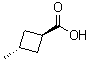 结构式 CAS# 87863-09-0, 反式-3-甲基环丁烷羧酸
