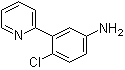 4-Chloro-3-(2-pyridinyl)benzenamine molecular structure (CAS 879088-41-2)