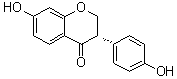 (3S)-2,3-二氢-7-羟基-3-(4-羟基苯基)-4H-1-苯并吡喃-4-酮分子结构 (CAS 879559-75-8)