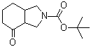 structure of CAS# 879687-92-0, Octahydro-4-oxo-2H-isoindole-2-carboxylic acid 1,1-dimethylethyl ester