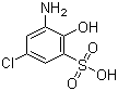 structure of CAS# 88-23-3, 2-Amino-4-chlorophenol-6-sulfonic acid;6-Amino-4-chloro-1-phenol-2-sulfonic acid