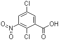 2,5-二氯-3-硝基苯甲酸分子结构 (CAS 88-86-8)