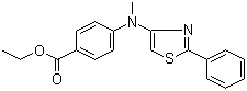 结构式 CAS# 880090-88-0, Neuropathiazol; 4-[甲基(2-苯基-4-噻唑基)氨基]苯甲酸乙酯