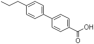 structure of CAS# 88038-94-2, 4'-Propylbiphenyl-4-carboxylic acid
