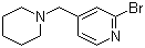 structure of CAS# 88046-02-0, 2-Bromo-4-[(piperidin-1-yl)methyl]pyridine