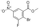 结构式 CAS# 881415-30-1, 甲基2-溴-3-氟-5-硝基苯甲酸酯