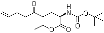 (2S)-2-[[(tert-Butoxy)carbonyl]amino]-5-oxo-8-nonenoic acid ethyl ester molecular structure (CAS 881683-80-3)