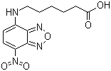 结构式 CAS# 88235-25-0, 6-[(7-硝基-2,1,3-苯并恶二唑-4-基)氨基]己酸