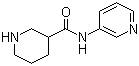 N-(Pyridin-3-yl)piperidine-3-carboxamide molecular structure (CAS 883106-73-8)