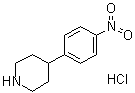 4-(4-Nitrophenyl)piperidine monohydrochloride molecular structure (CAS 883194-93-2)