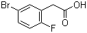 结构式 CAS# 883514-21-4, 5-溴-2-氟苯乙酸