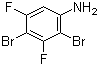 结构式 CAS# 883549-00-6, 2,4-二溴-3,5-二氟苯胺