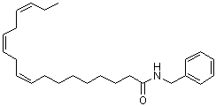 结构式 CAS# 883715-18-2, (9Z,12Z,15Z)-N-苄基-9,12,15-十八碳三烯酰胺