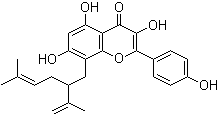 structure of CAS# 883859-83-4, 8-Lavandulylkaempferol