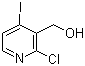 2-Chloro-4-iodo-3-pyridinemethanol molecular structure (CAS 884494-44-4)