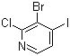 structure of CAS# 884494-53-5, 3-Bromo-2-chloro-4-iodopyridine