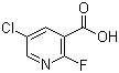 结构式 CAS# 884494-57-9, 5-氯-2-氟吡啶-3-羧酸