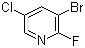 structure of CAS# 884494-87-5, 3-Bromo-5-chloro-2-fluoropyridine