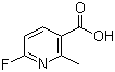 结构式 CAS# 884494-97-7, 2-甲基-6-氟烟酸