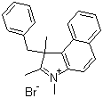 structure of CAS# 884863-08-5, 1,2,3-Trimethyl-3-benzyl-3H-benz[e]indolium bromide