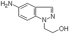 2-(5-氨基-1H-吲唑-1-基)乙醇分子结构 (CAS 885270-96-2)