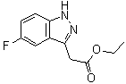 结构式 CAS# 885271-93-2, 5-氟-1H-吲唑-3-乙酸乙酯