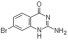 structure of CAS# 885277-56-5, 2-Amino-7-bromo-4(1H)-quinazolinone;2-Amino-7-bromoquinazolin-4(3H)-one; 2-Amino-7-bromoquinazolin-4-ol