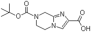 structure of CAS# 885281-30-1, 7-Boc-5,6-dihydro-8H-imidazo[1,2-a]pyrazine-2-carboxylic acid