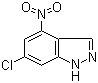 structure of CAS# 885519-50-6, 6-Chloro-4-nitro-1H-indazole