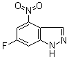 结构式 CAS# 885520-14-9, 6-氟-4-硝基-1H-吲唑