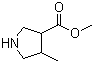 Methyl 4-methylpyrrolidine-3-carboxylate molecular structure (CAS 885952-88-5)