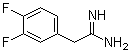 3,4-Difluorobenzeneethanimidamide molecular structure (CAS 885965-89-9)
