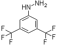 3,5-Bis(trifluoromethyl)phenyl hydrazine molecular structure (CAS 886-35-1)