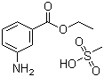 结构式 CAS# 886-86-2, 3-氨基苯甲酸乙酯甲基磺酸盐
